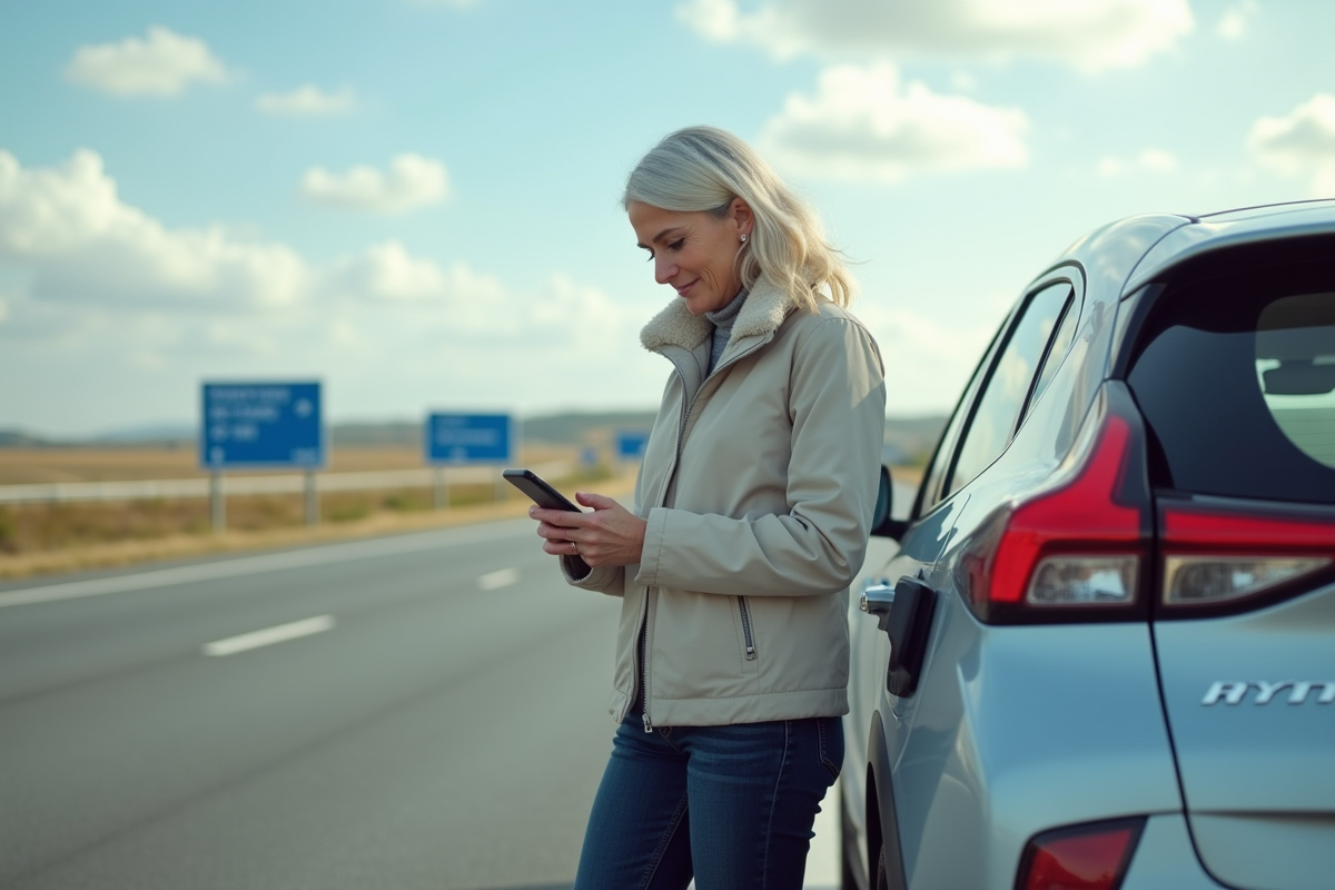 Femme vérifiant les statistiques d