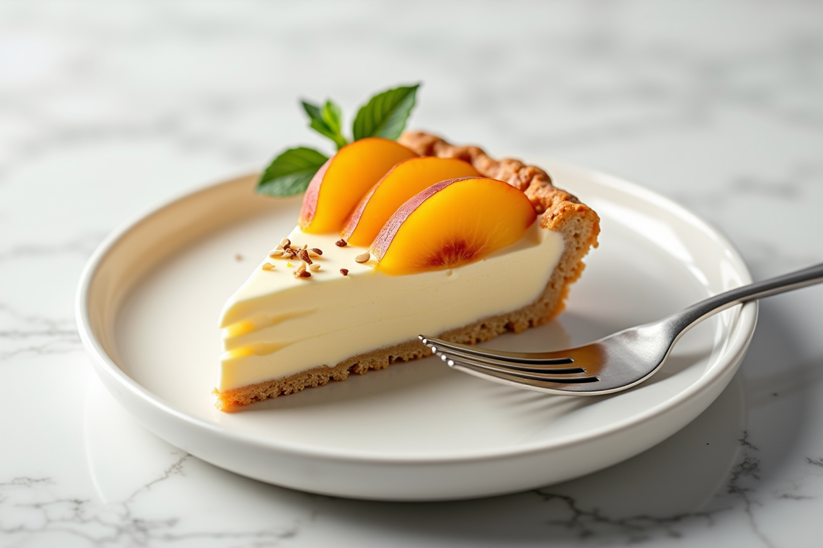 tarte pêches